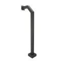 42" Black Aluminum Architectural Gooseneck Pedestal (Pad Mount) 42-9C-ALUM-BLK