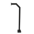 42" Black Aluminum Architectural Gooseneck Pedestal (Pad Mount) 42-9C-ALUM-BLK