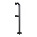 72" and 42" Medium Duty Aluminum Dual Gooseneck Stand (Pad Mount) 33PE2-DFSU-01-ALU