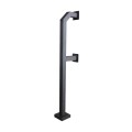 72" and 42" Medium Duty Aluminum Dual Gooseneck Stand (Pad Mount) 33PE2-DFSU-01-ALU