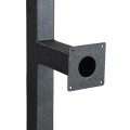 72" and 42" Medium Duty Aluminum Dual Gooseneck Stand (Pad Mount) 33PE2-DFSU-01-ALU
