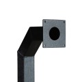 72" and 42" Medium Duty Aluminum Dual Gooseneck Stand (Pad Mount) 33PE2-DFSU-01-ALU