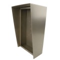 8" x 14" Portrait Nickel-Coated Steel Housing For Two-Module Security Intercoms 814HOU-PRO-001-CRS-N 
