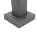 44" Black Steel Heavy Duty Architectural Style Gooseneck Pedestal (Pad Mount) HD-100