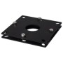 12" X 12" Steel Lay-Down Base Plate for 4" x 4" Gooseneck Pedestals (Powder-Coated Black) - 1212LAY-PRO-01-CRS