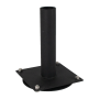 12" X 12" Steel 360-Degree Swivel Baseplate for 4" x 4" Gooseneck Pedestals (Powder-Coated Black) - 1212SWI-PRO-01-CRS