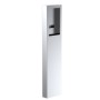 54" Stainless Steel Cabinet Pedestal for ButterflyMX 8" Recessed Video Intercom (Brushed Stainless) - 124CAB-BUT-01-304