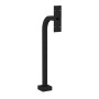 36" Gooseneck Pedestal, Steel, Powdercoat Black, 2101KV