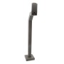 48" Steel Gooseneck Pedestal for 2N IP force and Safety (Powder-Coated Black) - 22PE1-2N IP-01-CRS