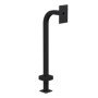 42" Steel Gooseneck Pedestal for Farpointe P-710 HA (Powder-Coated Black) - 22PE1-FARP-01-CRS