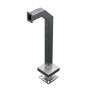 42" Stainless Steel Gooseneck Pedestal for Surface Mount Single Gang Cutout (Brushed Stainless) - 33PE1-PPRO-01-304