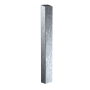 47" Stainless Steel Tapered Top Rounded Corner Rectangular Pedestal Tower for AWID SR-2400 Proximity Card Reader - 64TOW-AWID-01-304