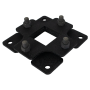 8" X 8" Steel Break Away Base Plate for 3" Sq. and 4" Sq. Gooseneck Pedestals (Powder-Coated Black) - 88BRE-PRO-01-CRS