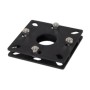 8" X 8" Steel Lay-Down Base Plate for 3" Sq. and 4" Sq. Gooseneck Pedestals (Powder-Coated Black) - 88LAY-PRO-01-CRS
