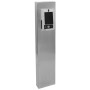 54" ADA Compliant Stainless Steel Square Architectural Tower Pedestal (Pad-Mount) for ButterflyMX 7" Surface Mount MX-SS-7S