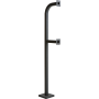 64" and 42" Black Steel Dual Height Gooseneck Pedestal with Square Tube (Pad Mount) 64-9C-DSP