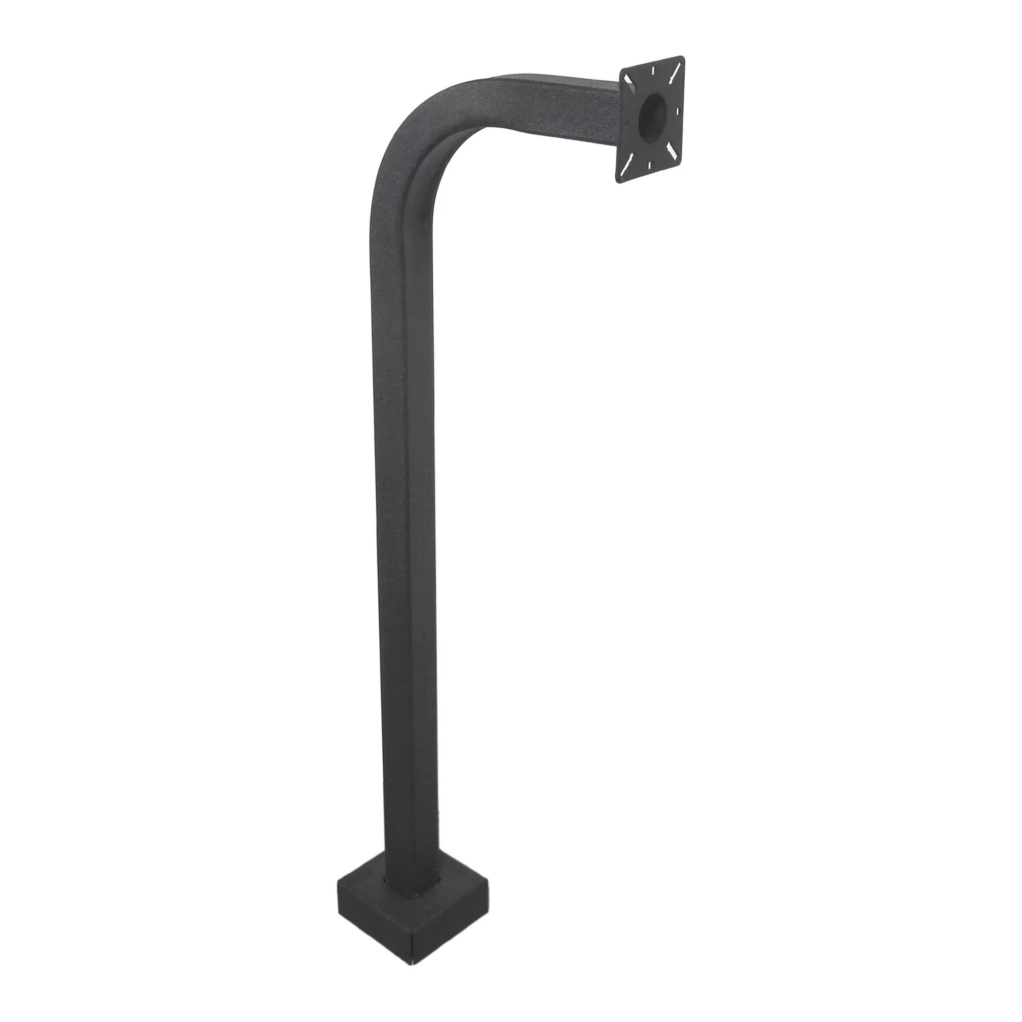 42 Black Steel Gooseneck Pedestal (Pad Mount)