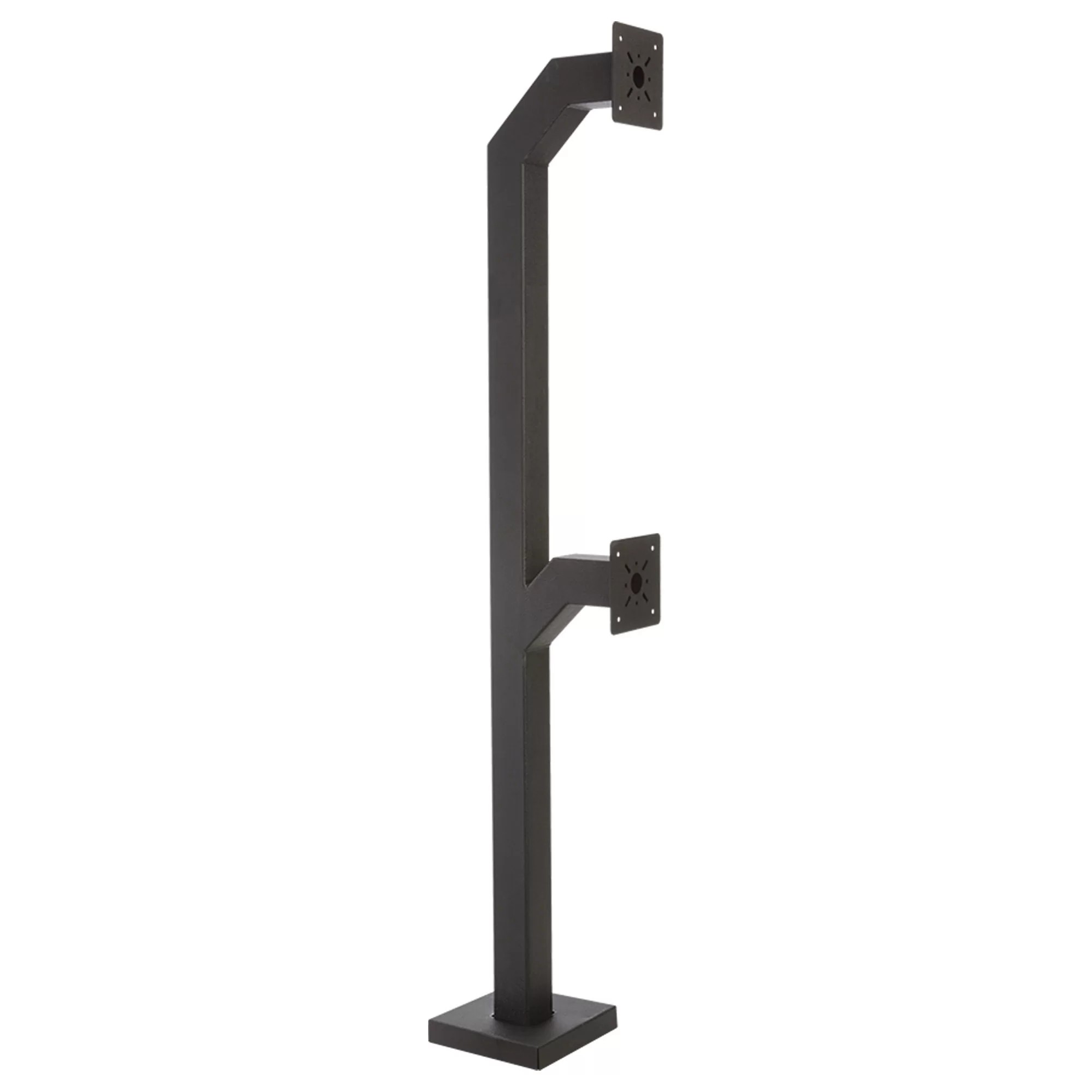 84 and 44 Heavy Duty Steel Dual Height Gooseneck Pedestal (Pad Mount)