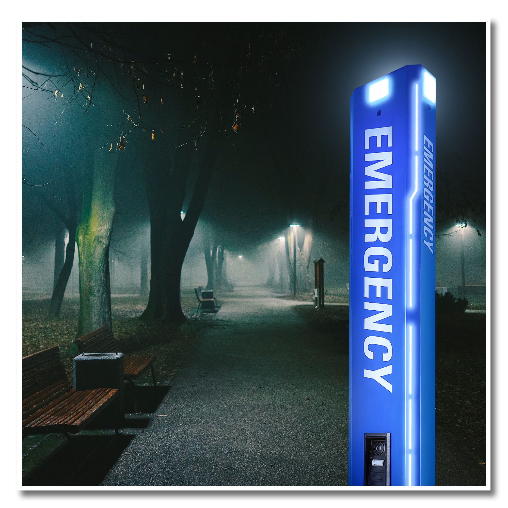 emergency tower at night installation image pedestal pro
